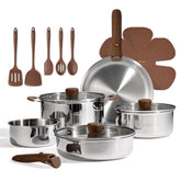 CAROTE front view of 19pc set showing contents and professional finish for versatility