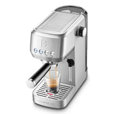 CASABREWS 3700 front view showing controls and stainless-steel finish, offers professional look