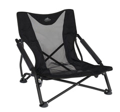 Cascade Mountain Tech front view showing compact low-profile seat and stable stance
