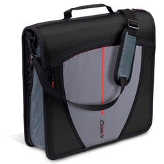 Case-it front view showing zippered cover and organized appearance for easy transport
