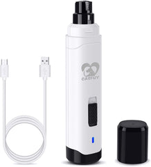 Casfuy front view of white grinder showing buttons and shape, easy control benefit