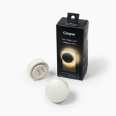 Casper Glow front view of two-pack showing compact design and soft light