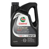 Castrol EDGE front label showing product name and 5 quart size for engine protection