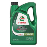 Castrol GTX high mileage front label showing product identity and benefits