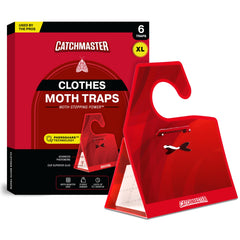 Catchmaster front packaging of closet moth traps showing pack and benefit of protection