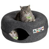 Cattasaurus front view showing donut top and tunnel promoting cozy shared sleep