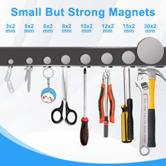 Caturledas layout with eight magnet sizes for quick selection and matching