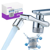 CECEFIN front view installed on faucet showing cleaner water flow benefit