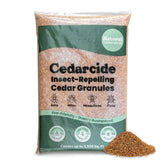 Cedarcide bag front view showing branding and natural cedar benefit