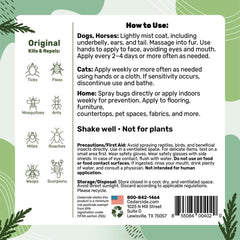 Hand-held Cedarcide bottle demonstrating easy application control