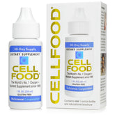 Cellfood front label bottle showing brand and product for clear identification and convenience
