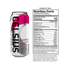 CELSIUS close-up of can surface and bubbles highlighting refreshing fizz
