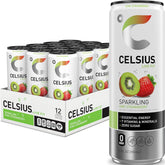 CELSIUS front can showing Kiwi Strawberry flavor and 200mg caffeine benefit