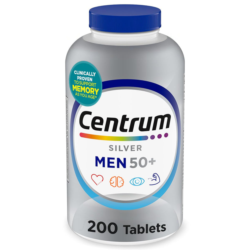 Centrum Silver front label showing product name and benefits