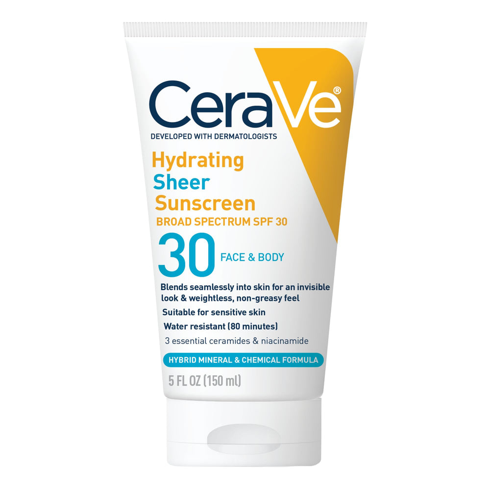 CeraVe front packaging showing SPF 30 and benefits for everyday protection