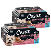 Cesar front packaging showing breakfast selects benefits and convenience