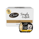 Cesar front packaging showing 24-count tubs and brand benefit convenience