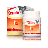 Ceva Senilife front packaging showing supplement bottle and branding benefits
