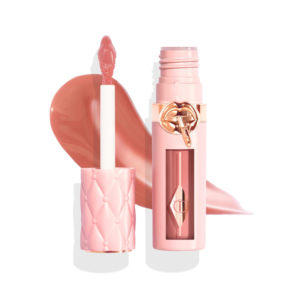 Charlotte Tilbury gloss front packaging showing product and branding, boosts confidence