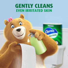Charmin Ultra Gentle roll in standard toilet holder demonstrating fit and convenience