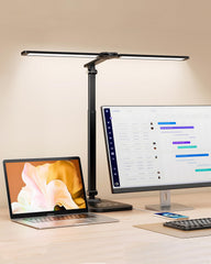 CHARYJOD front view showing dual-arm profile and stable base for flexible lighting
