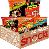 Cheetos front packaging showing assortment and grab-and-go convenience