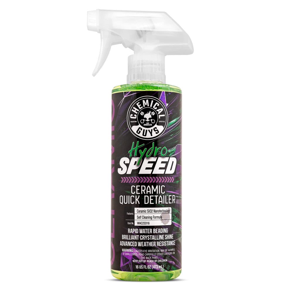 Chemical Guys Hydrospeed front label showing product identity and benefits