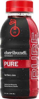 Cheribundi front packaging 8 fl oz bottle showing clean label and convenience