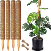 CHIAFFI front view of four 22 inch moss poles showing packaging and contents benefit durability