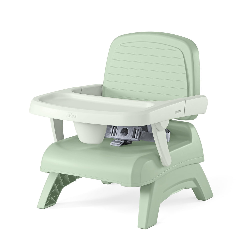 Chicco front view of Bento Booster showing stable seating and easy access