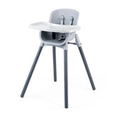 Chicco Zest front view showing high chair stability and easy feeding