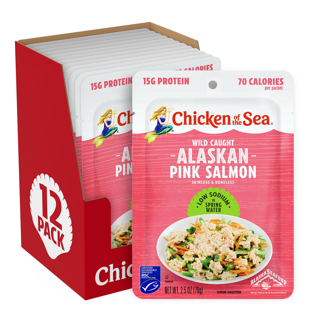 Chicken of the Sea front packet showing branding and portion convenience