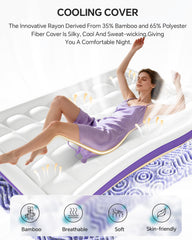 ChiXpace quilted pillow top close-up highlighting plush comfort and softness