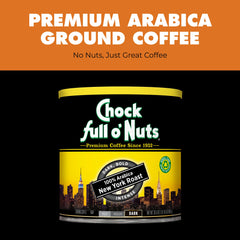 Chock Full o' Nuts grounds pouring into filter for drip and pour-over convenience