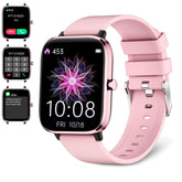 Choiknbo pink smartwatch front view showing sleek display and style benefit