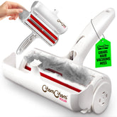 ChomChom Roller front view showing white casing and ergonomic handle benefit: easy grip