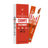 Chomps Pepperoni Turkey front packaging showing 10-count convenience