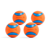 Chuckit! Ultra Ball front packaging showing vibrant colors and durability benefit