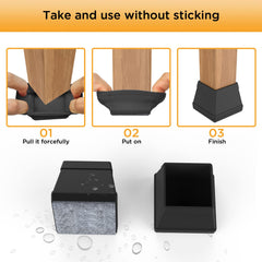 CHWM protector beside a ruler showing fit for 1.26"–1.54" legs for accurate sizing