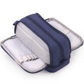 CICIMELON front view in navy showing compact, high-capacity design and organized look