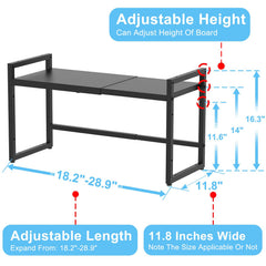 Cidaziya closeup of height-setting mechanism for flexible shelf clearance