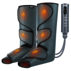 CINCOM front view of leg massager showing full wrap for soothing compression