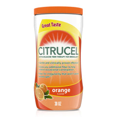 CITRUCEL front container showing 30 oz orange powder and clear labeling benefit