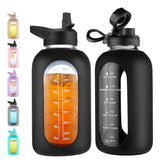 CIVAGO 64 oz front view showing clean glass and half-gallon capacity benefit
