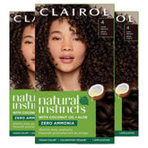Clairol front packaging showing shade and kit contents benefits shine