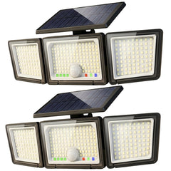 CLAONER front view mounted on wall showing bright coverage and security