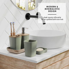 Clara Clark clear shower liner with weighted hem and rust-resistant hooks for splash control