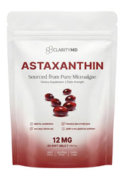 ClarityMD bottle front label showing product name and 30 softgels for clear identification