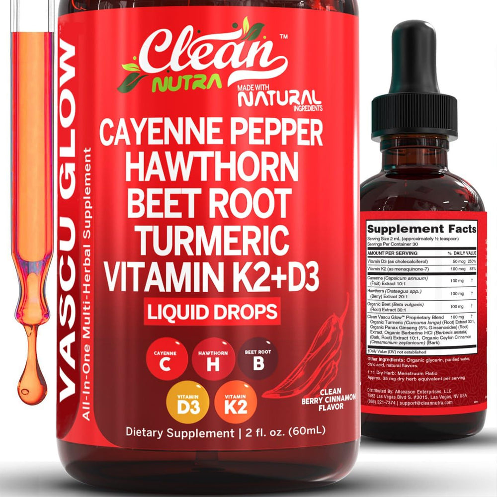 Clean Nutraceuticals front packaging showing bottle and brand benefit