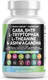 Clean Nutraceuticals front label shot showing CalmAgain benefits and high-dose formula